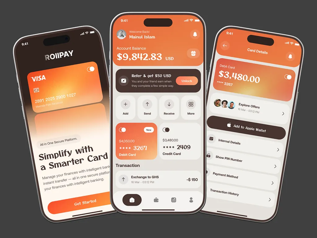 Featured digital product interface